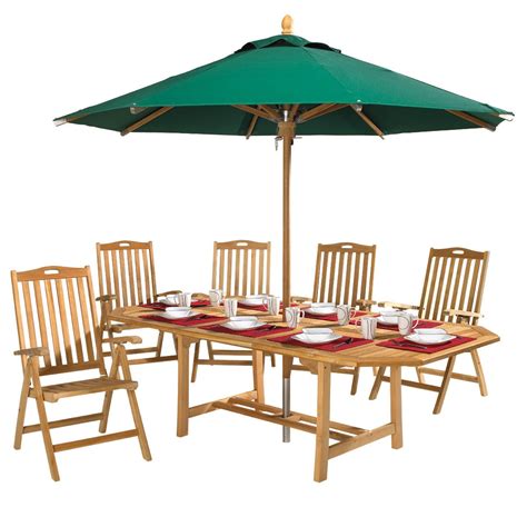 Eight-person Teak Outdoor Dining Set - from Sportys Preferred Living