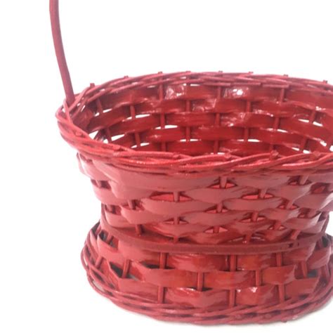 Red Basket - Etsy