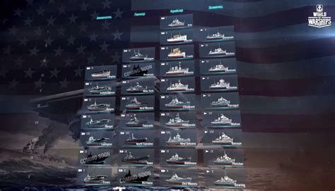 World of Warships USA full tech tree leaked | MMOWG.net