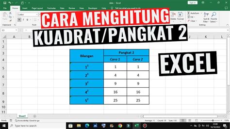 Cara Menghitung Pangkat Di Excel Rumus Pangkat Di Excel Youtube | Porn Sex Picture