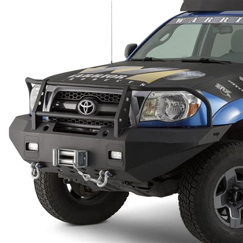 Warrior® - Toyota Tacoma 2010 Full Width Black Front Winch HD Bumper ...