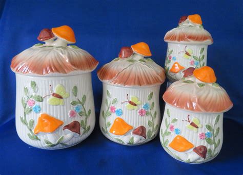 Mushroom Canister Set by WeBGlass on Etsy Canister Sets, Canisters ...