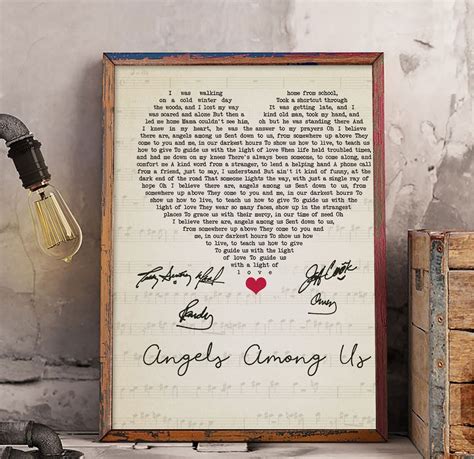 Alabama Angels Among Us Lyrics Poster Cheap Seats Alabama | Etsy