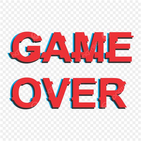 Game Over Clipart Vector, Game Over Png Design, End, Play, Creative PNG Image For Free Download