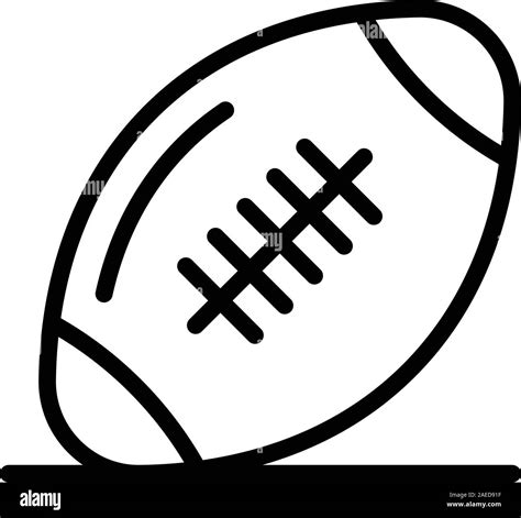 Rugby ball icon, outline style Stock Vector Image & Art - Alamy