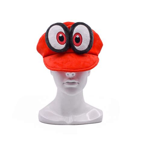 Super Mario Odyssey Cappy Mario's Plush Hat Halloween Cosplay Cap Xmas ...