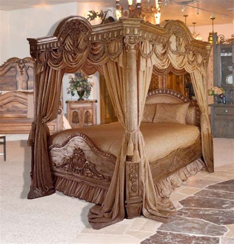 Gold Royal Queen Bed Canopy Curtain Beautiful Interior Design Bedroom ...