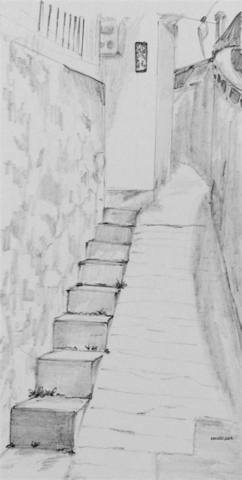 #alley #alleyway #pencil #pencil_drawing #sketch #daily #drawing #drawingdaddy #zeropark # ...