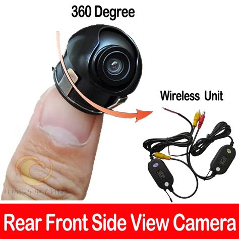 Wireless SONY CCD Chip Car SUV MPV rear reverse front side view camera 360 degree Rotation ...