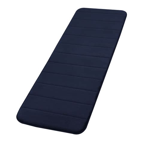 AOACreations Memory Foam Bath Rug, Narrow Long Runner Bathroom Mat, Navy Blue - Walmart.com ...