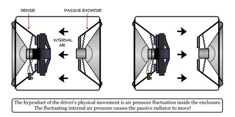 Diagram of How a Passive Radiator Works | Passive radiator, Speaker plans, Radiators