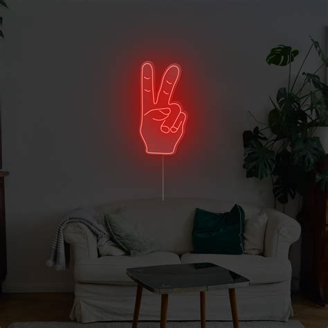 Peace Neon Sign freeshipping - Neonzastudio – acrylicsheetsindia