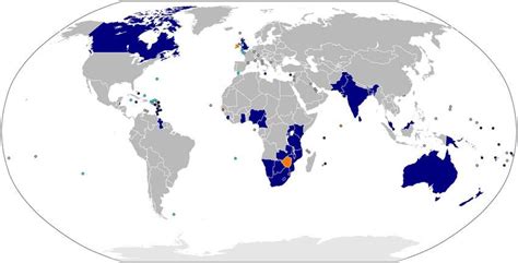 Map of the Commonwealth of Nations. By Wikimedia Commons user Rob984.... | Download Scientific ...