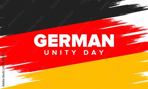 German Unity Day. Celebrated annually on October 3 in Germany. Happy ...