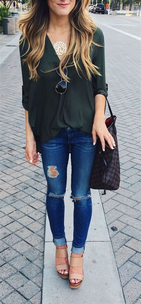 38 The Best Spring Outfit Ideas With Wedges - Fashionmoe | Simple fall outfits, Casual fall ...