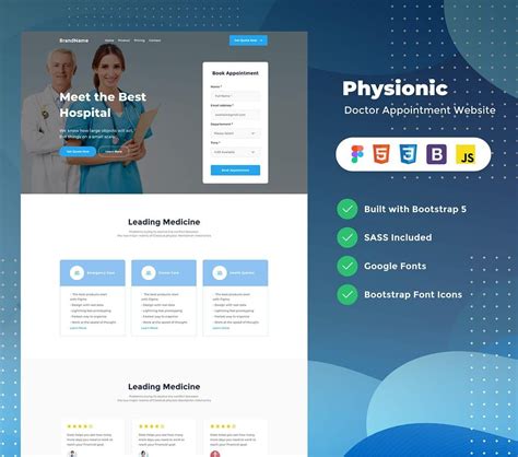 Doctor Appointment Website Template