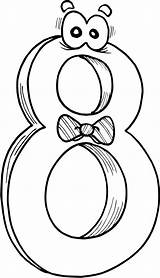 Number 8 Coloring Sheet sketch template