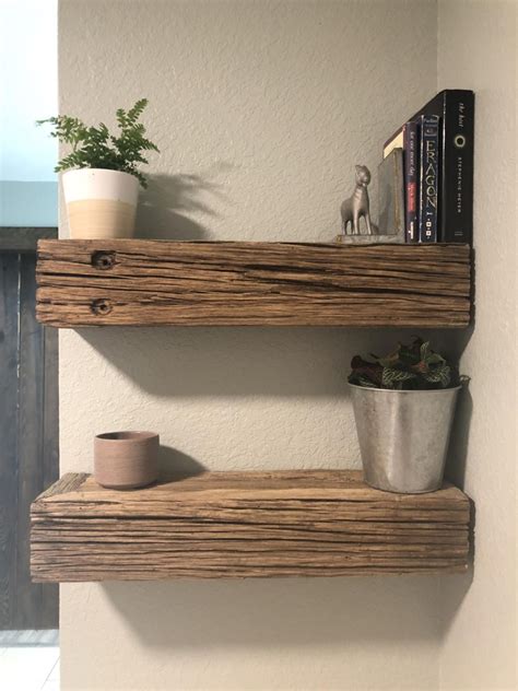 10+ Reclaimed Floating Wood Shelves – DECOOMO