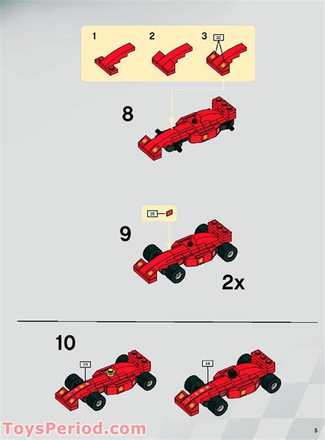 LEGO 8155 Ferrari F1 Pit 1:55 Set Parts Inventory and Instructions ...