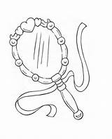 Nice Hand Mirror Coloring Page  Free Printable Pages For Kids sketch template