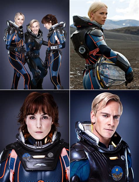 Prometheus cast | Celebrity portraits, Prometheus cast, Science fiction