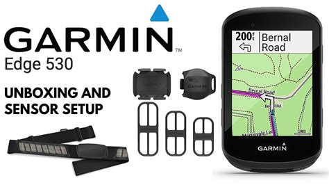 Garmin Edge 530 unboxing and sensor setup - YouTube