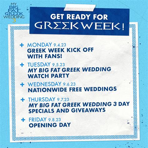 My Big Fat Greek Wedding 3 Greek Week Celebrations