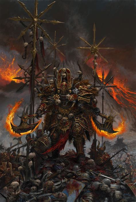 art for games workshop publication 'warriors of chaos' cover art ...