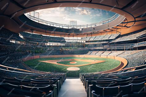 Premium AI Image | a stadium with a view of the stadium from the inside.