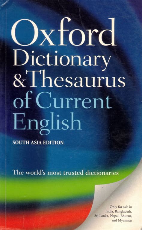 Oxford Dictionary & Thesaurus Of Current English