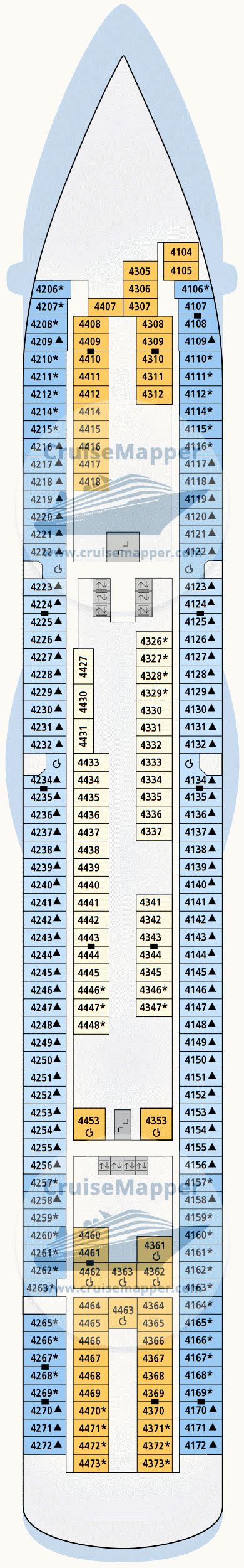 AIDAsol deck 4 plan | CruiseMapper