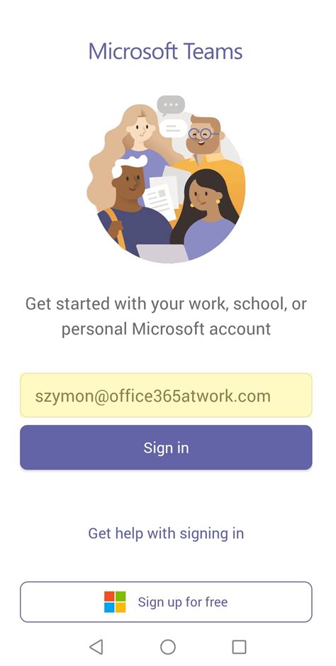 Login to Microsoft Teams - quick start in Microsoft 365