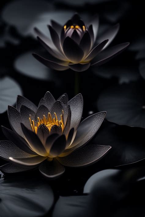 Black Lotus Flower Wallpaper