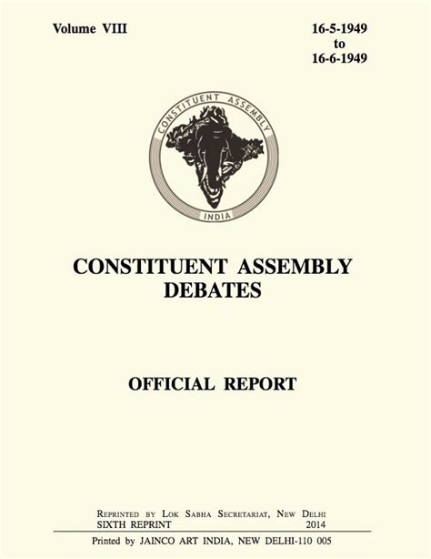 The Constituent Assembly Debates: Budget in the Indian History