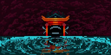 I made pixel art of Sukuna's domain, Malevolent Shrine. I'm trying pixel art for the first time ...