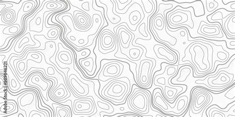 Abstract topographic contours map background, Topography map background. White wave paper curved ...