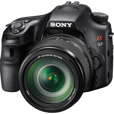 Sony Alpha SLT-A57 DSLR Digital Camera with 18-135mm Lens B&H