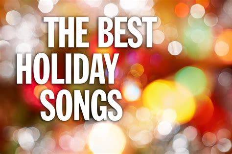 Best holiday songs including Christmas and Hanukkah