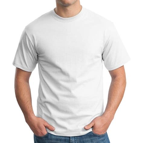 White Hanes Authentic Tagless T-Shirt | 100% Cotton T-Shirts