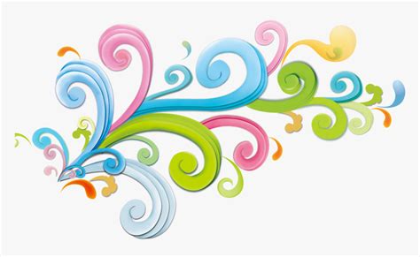 Transparent Curly Design Clipart - Creative Graphics Design Background ...