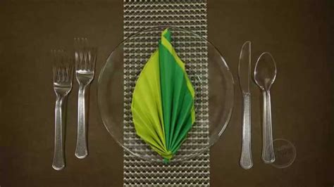 Leaf - Paper Napkin Folding - YouTube
