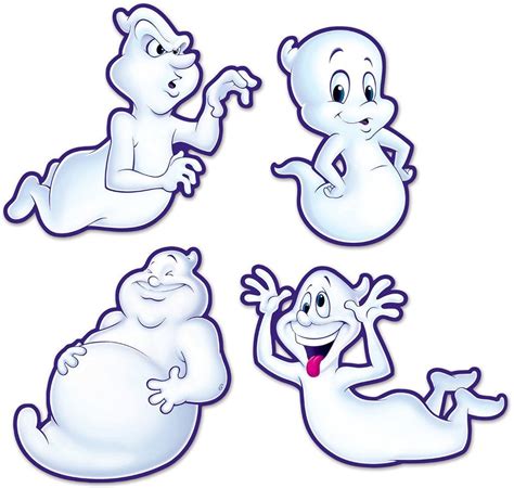 Ghost Cutouts - 12 UNITS | Friendly ghost, Halloween party decor, Casper the friendly ghost