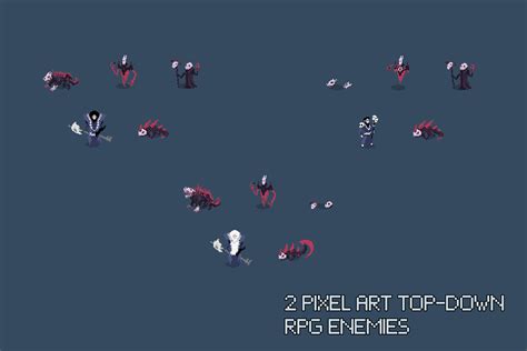 Pixel Art Top-Down RPG Enemies | 2D Characters | Unity Asset Store