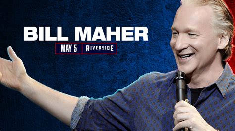 Comedian, HBO host Bill Maher coming to Riverside Theater in May