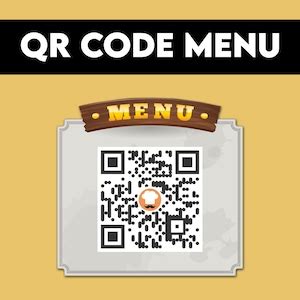 QR Code Menu Design Menu QR Code for Restaurant & Cafe - Etsy