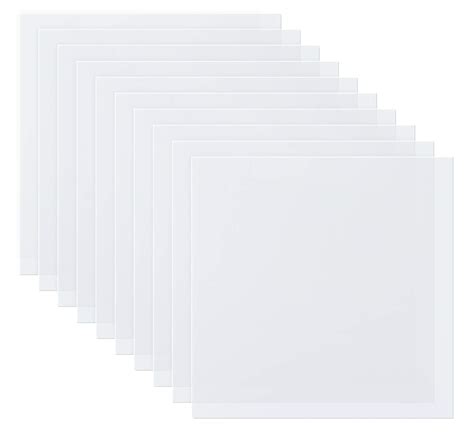 Buy ilauke 10 Pieces 7.5mil Mylar Stencil Sheets, Reusable Blank Stencil Sheets, Clear Mylar ...