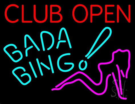 Club Open Bada Bing LED Neon Sign - Strip Club Neon Signs - Everything Neon