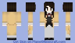 Osamu Dazai Girl Minecraft Skin