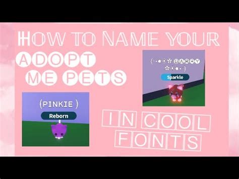 How to name your pets in Cool Fonts ~ bubble letters, boxed letters, and more! | Adopt Me ...