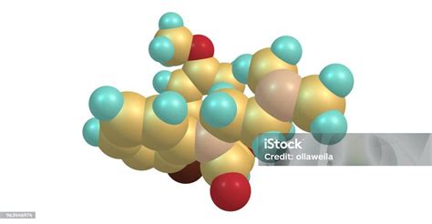 Diltiazem Molecular Structure Isolated On White Stock Photo - Download Image Now - Artery, Atom ...